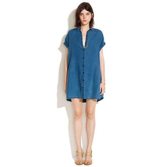 Madewell Dresses & Skirts - Madewell Indigo Linen Tunic Dress
